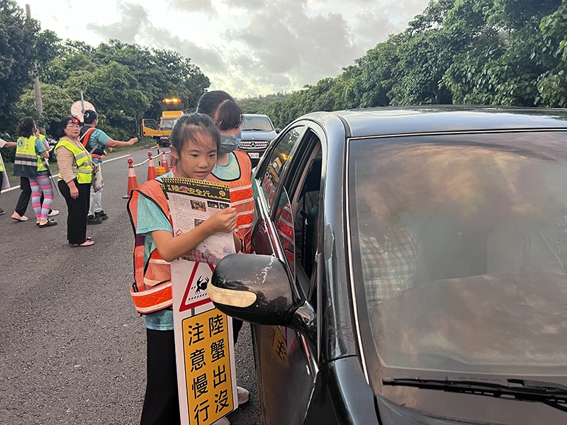2024年第三年香蕉灣護蟹：駕輕就熟宣導，大部分民眾友善，但偶爾有大發雷霆的民眾是大考驗。